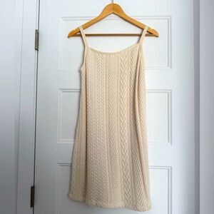 Zara - Cream Mini Knit Dress